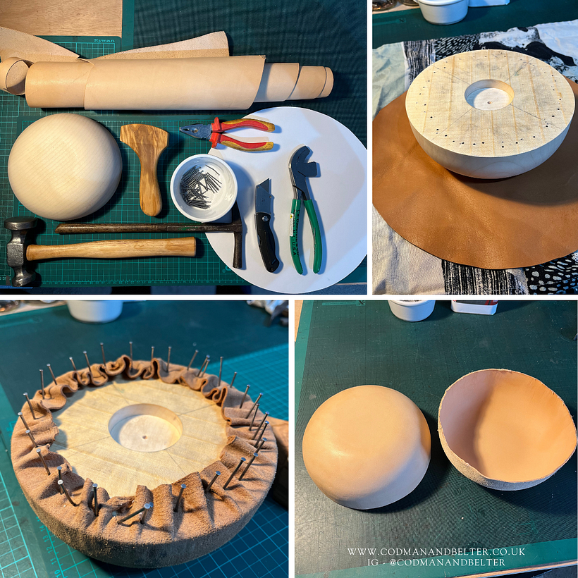 Wet molded bowl, gilded with 23.5ct gold leaf 1