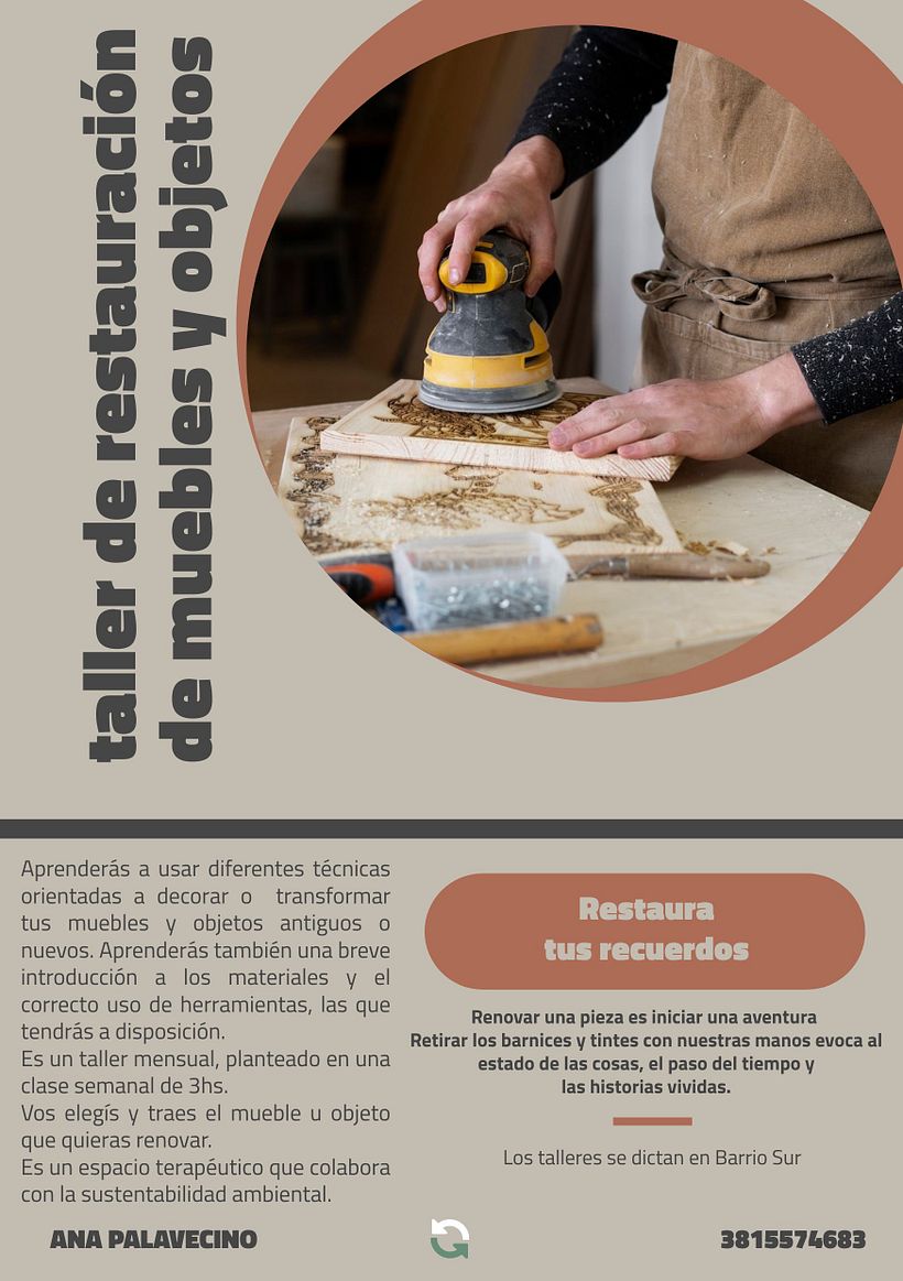 Taller de restauración y renovación de muebles y objetos 1