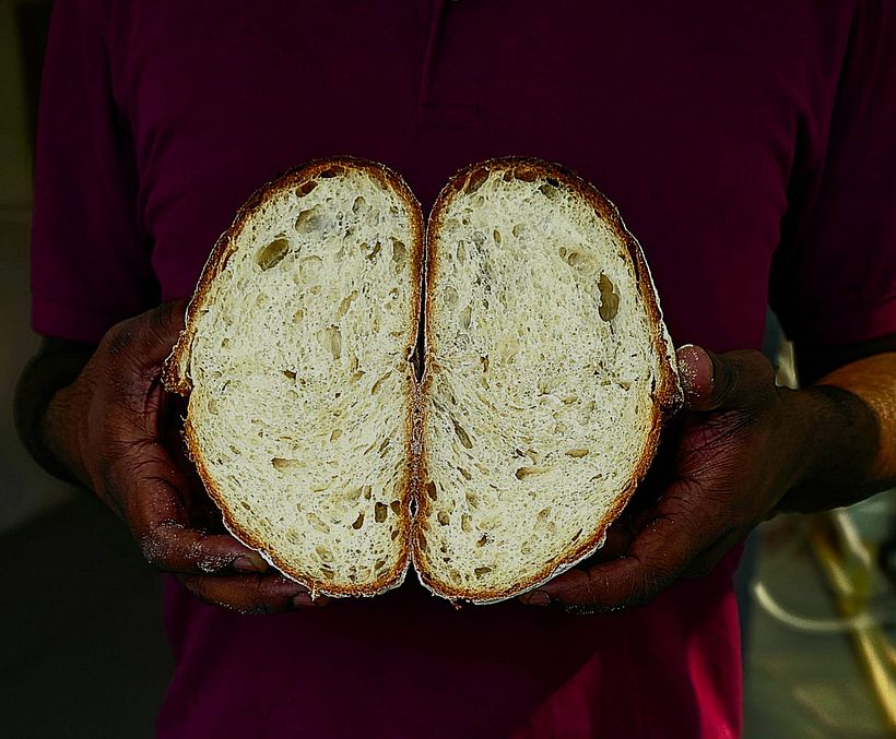 Captured this stunning sourdough with my S24 Ultra, showcasing its golden crust and intricate textures! 2