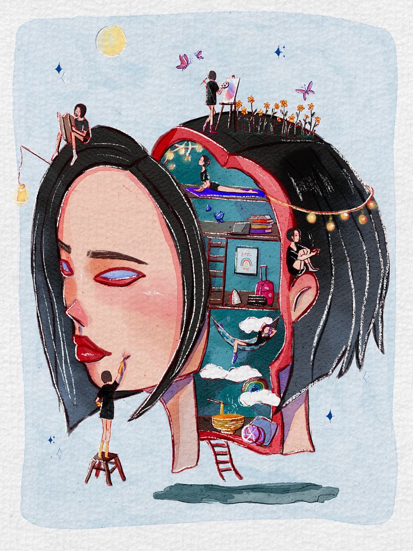 My project for course: Surreal Illustration with Watercolor and Ink 1
