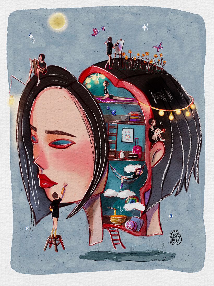 My project for course: Surreal Illustration with Watercolor and Ink 1