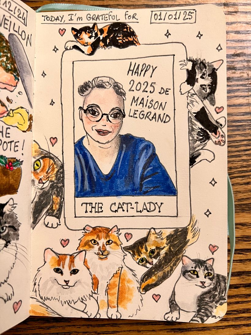 Carnet de gratitude : January 2025 sketchbook 1