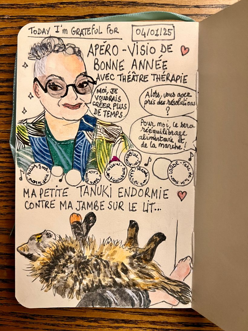 Carnet de gratitude : January 2025 sketchbook 1