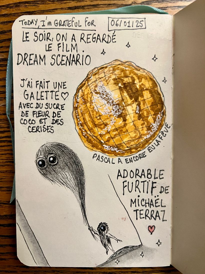Carnet de gratitude : January 2025 sketchbook 1