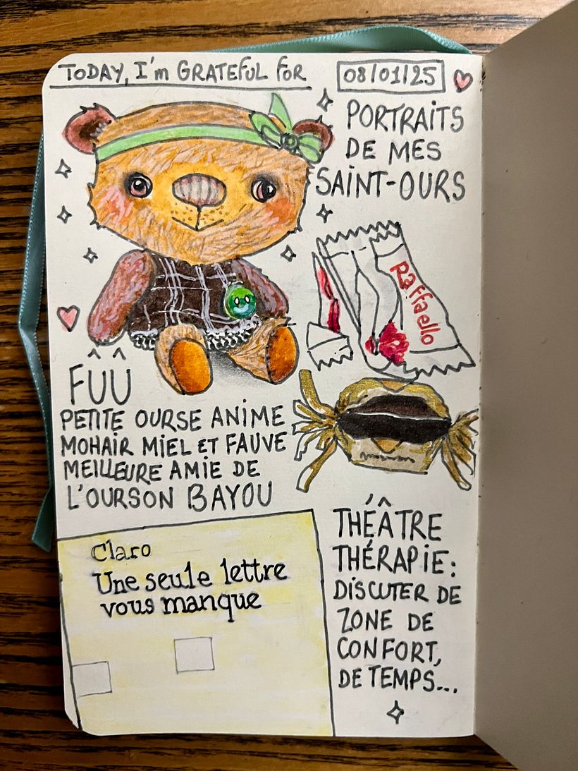 Carnet de gratitude : January 2025 sketchbook 1