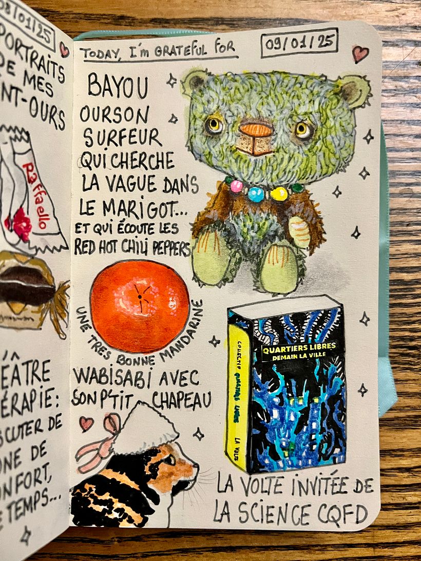 Carnet de gratitude : January 2025 sketchbook 1