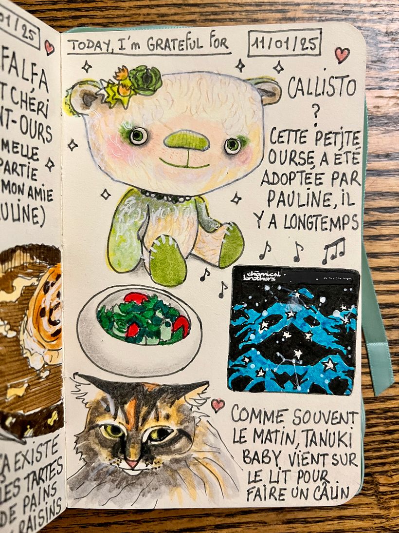 Carnet de gratitude : January 2025 sketchbook 1