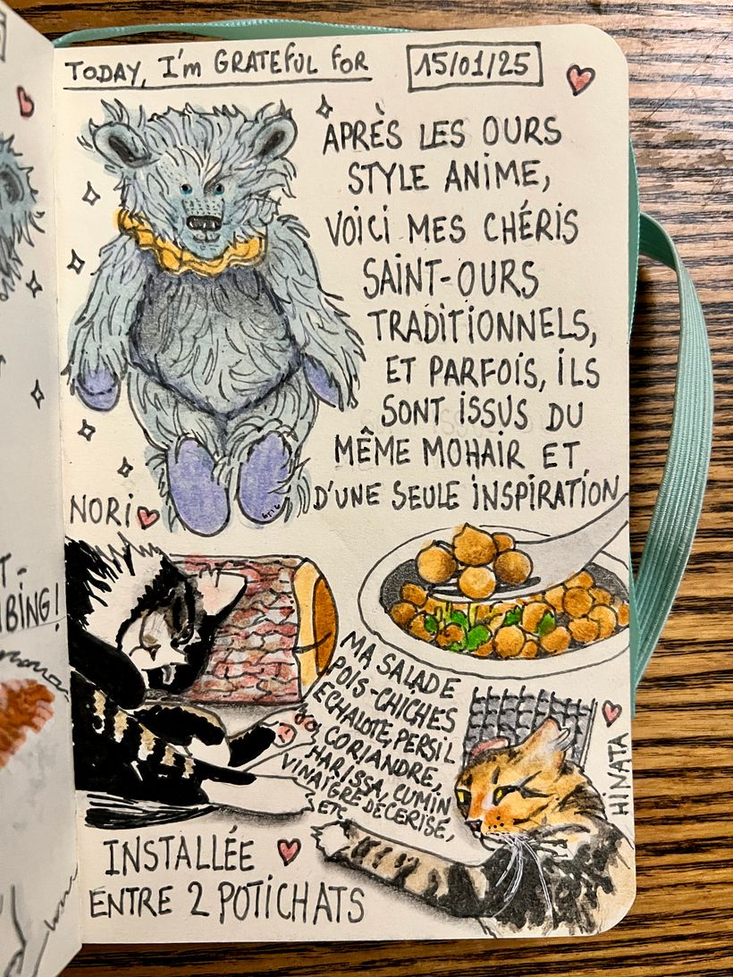 Carnet de gratitude : January 2025 sketchbook 1