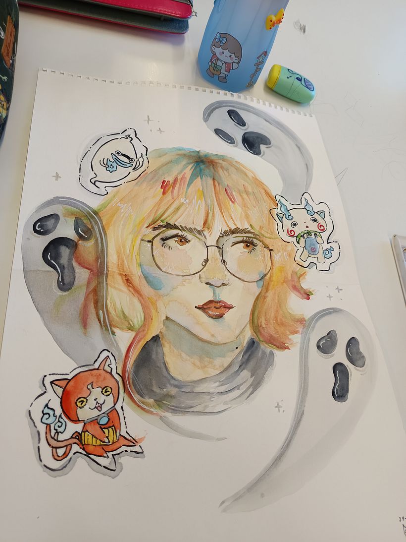 AUTORETRATO EN AQUARELA 2