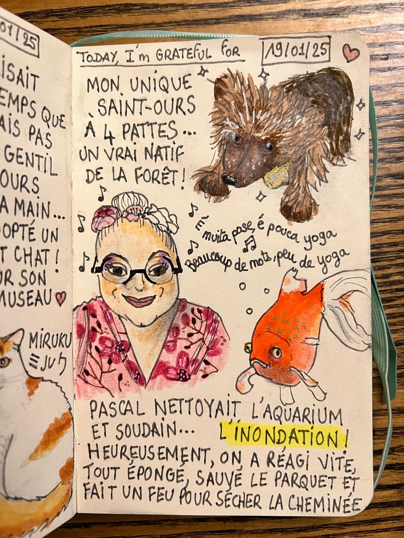 Carnet de gratitude : January 2025 sketchbook 1