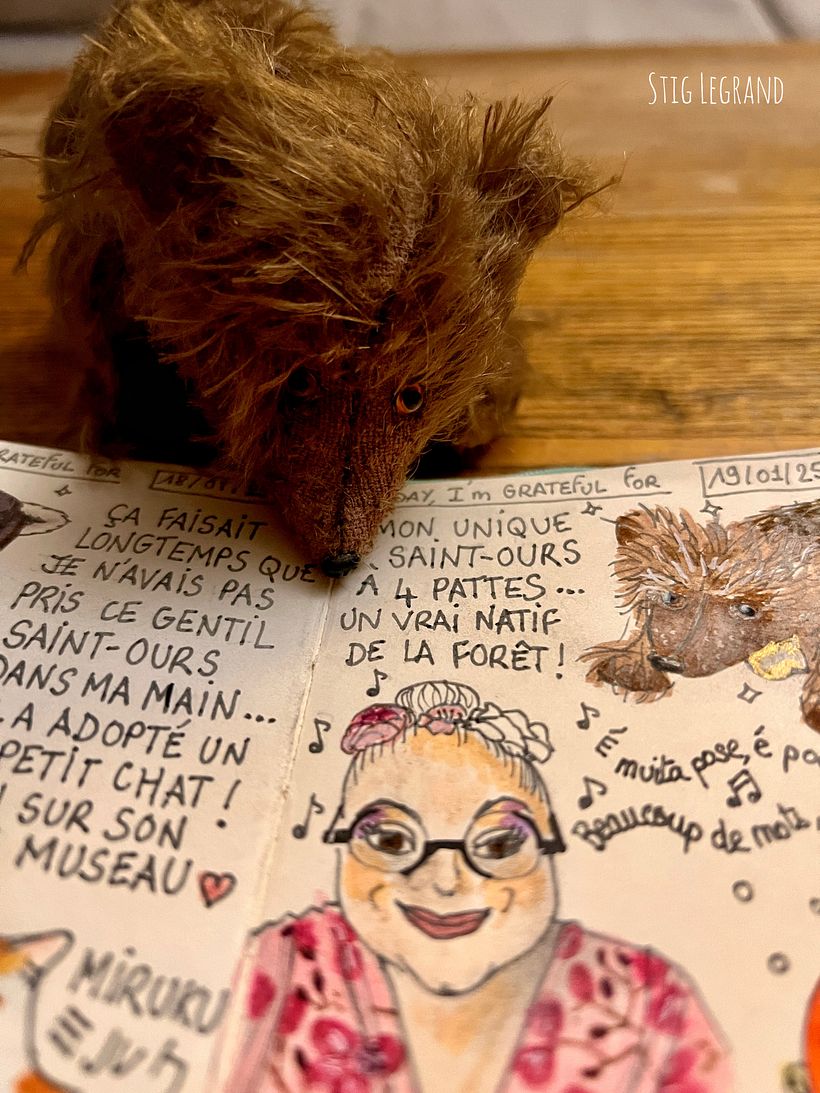 Carnet de gratitude : January 2025 sketchbook 1