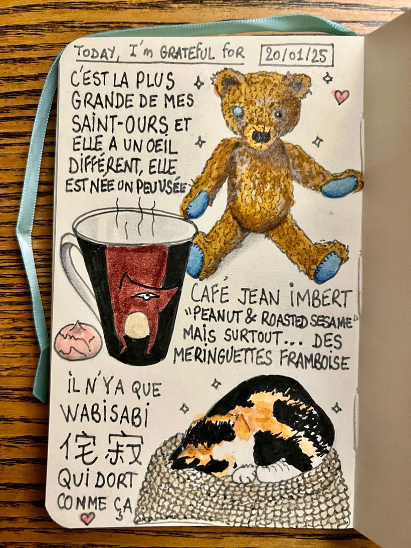 Carnet de gratitude : January 2025 sketchbook 1