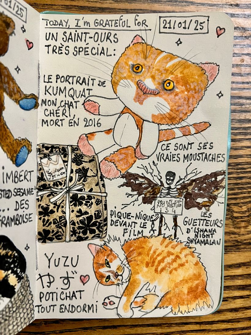 Carnet de gratitude : January 2025 sketchbook 1