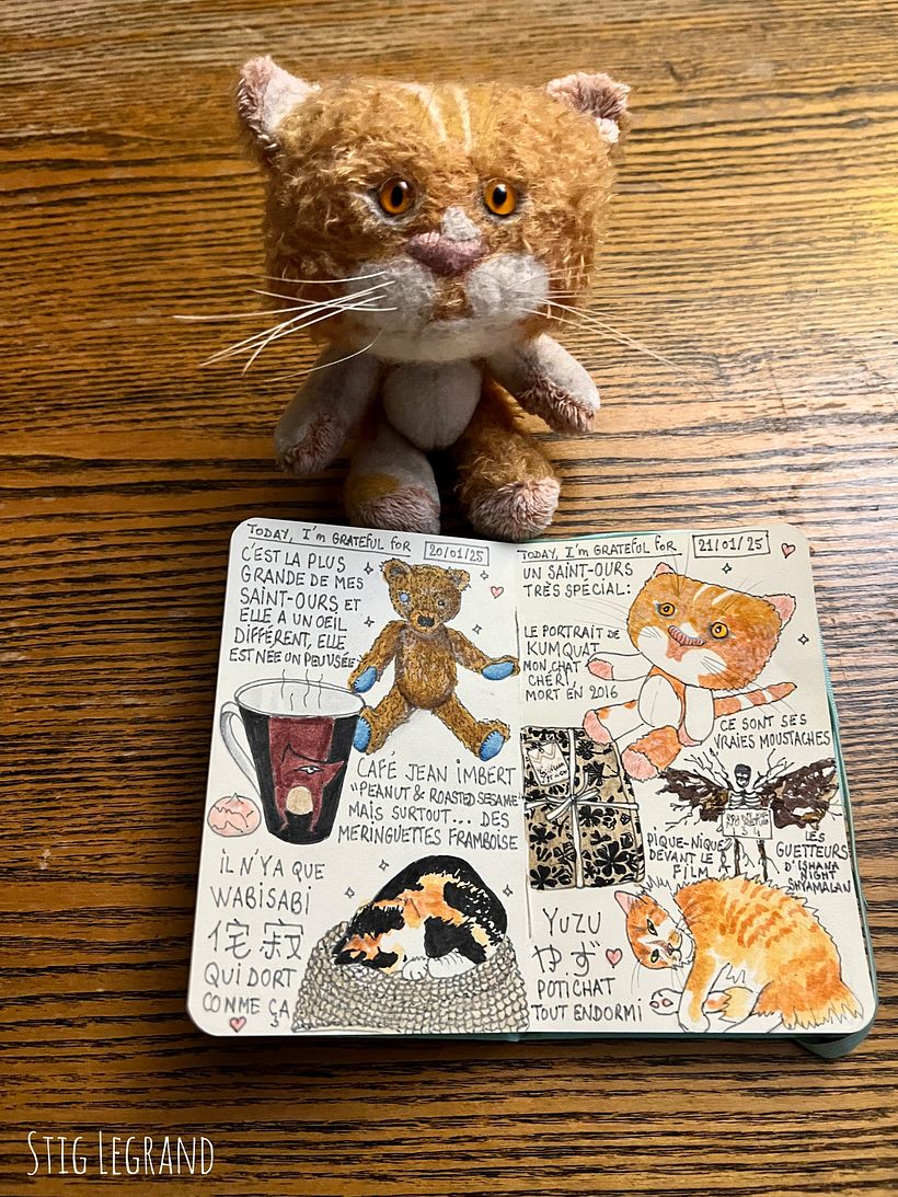 Carnet de gratitude : January 2025 sketchbook 1