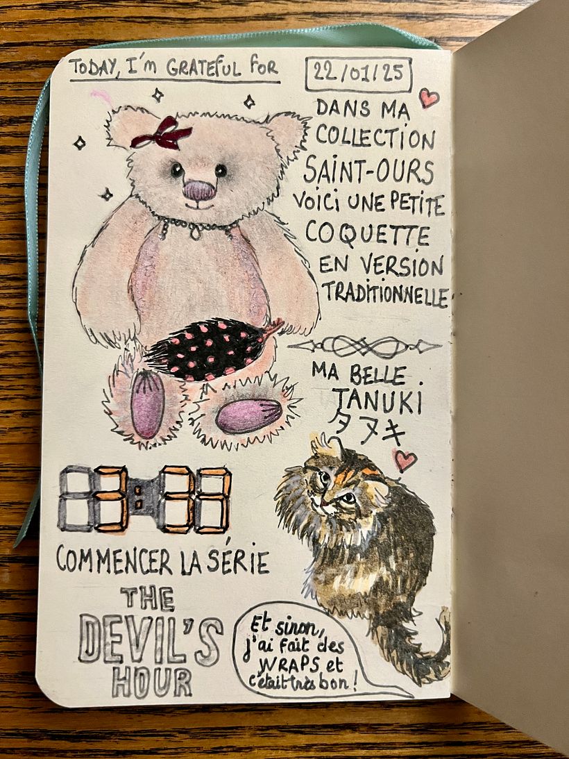 Carnet de gratitude : January 2025 sketchbook 1