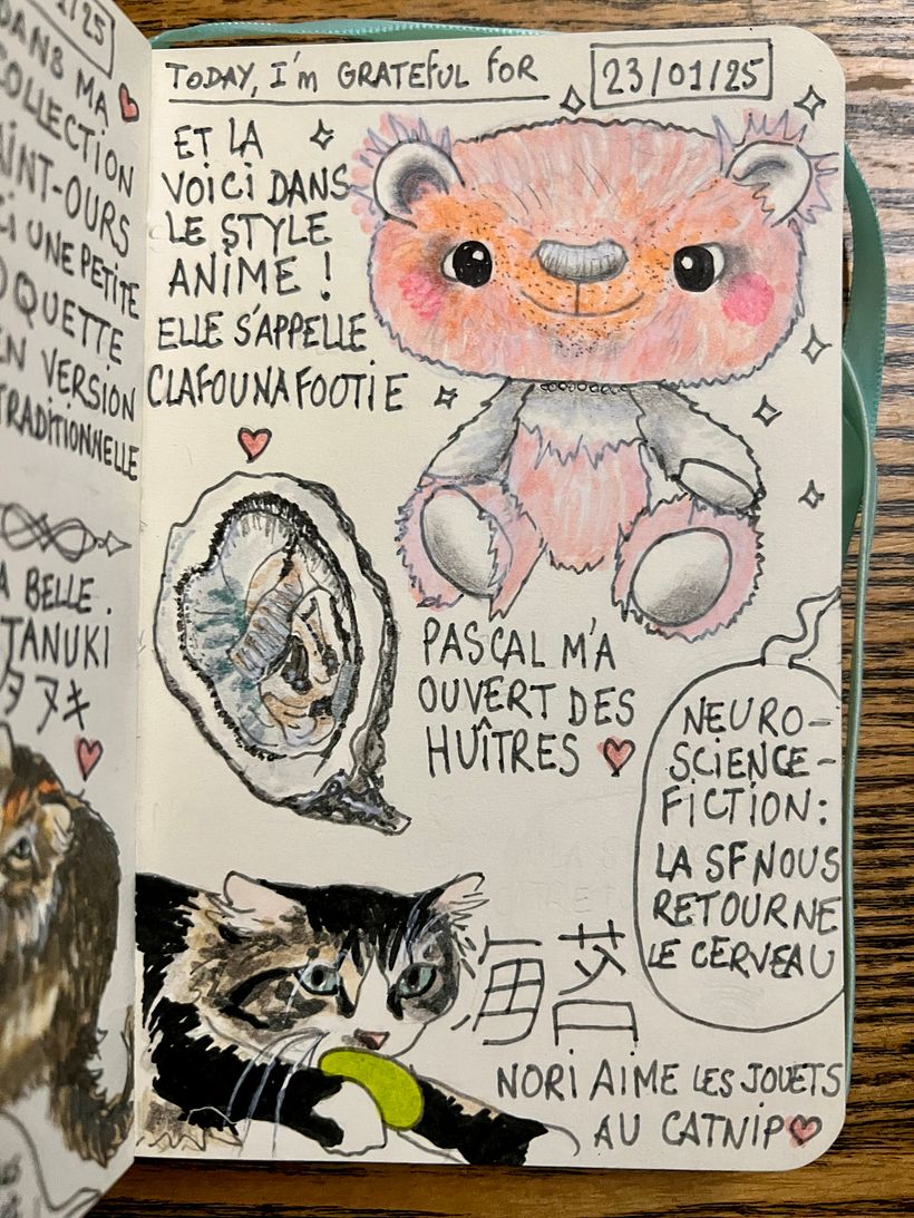 Carnet de gratitude : January 2025 sketchbook 1