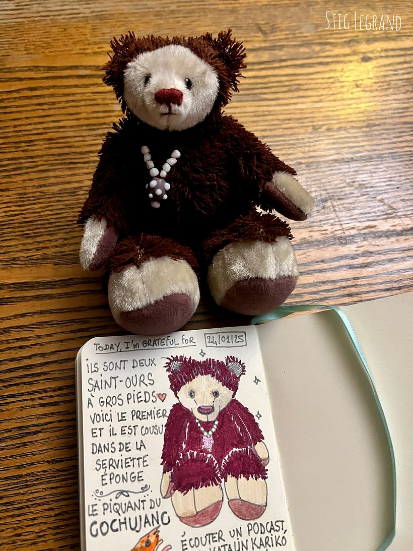 Carnet de gratitude : January 2025 sketchbook 1