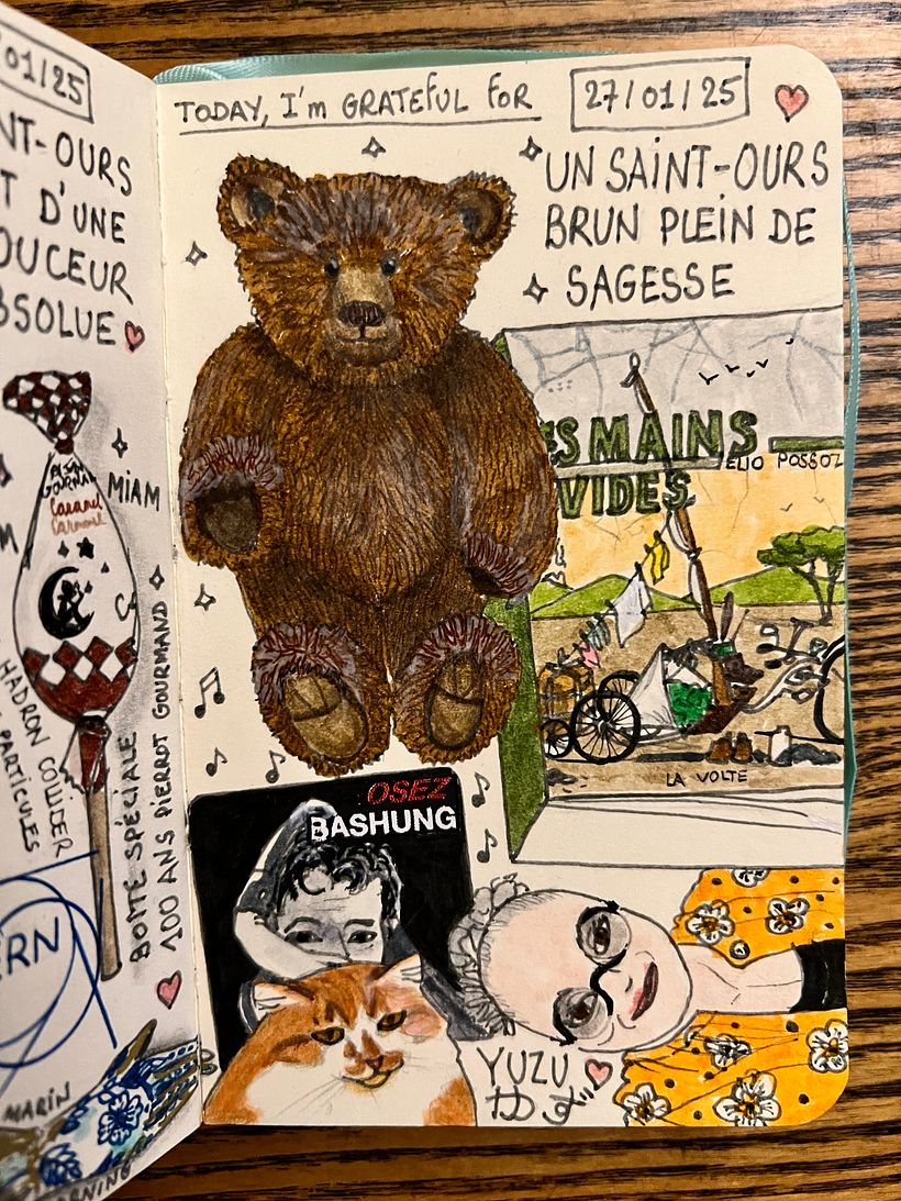 Carnet de gratitude : January 2025 sketchbook 1