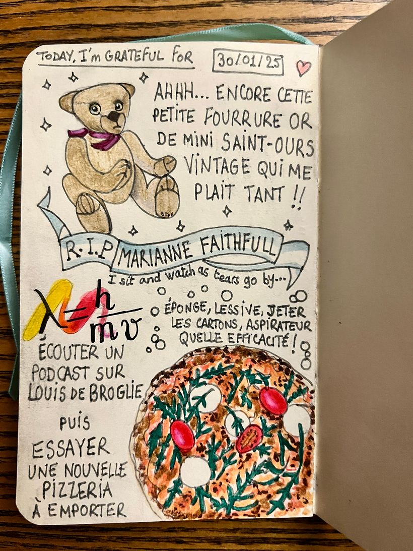 Carnet de gratitude : January 2025 sketchbook 1