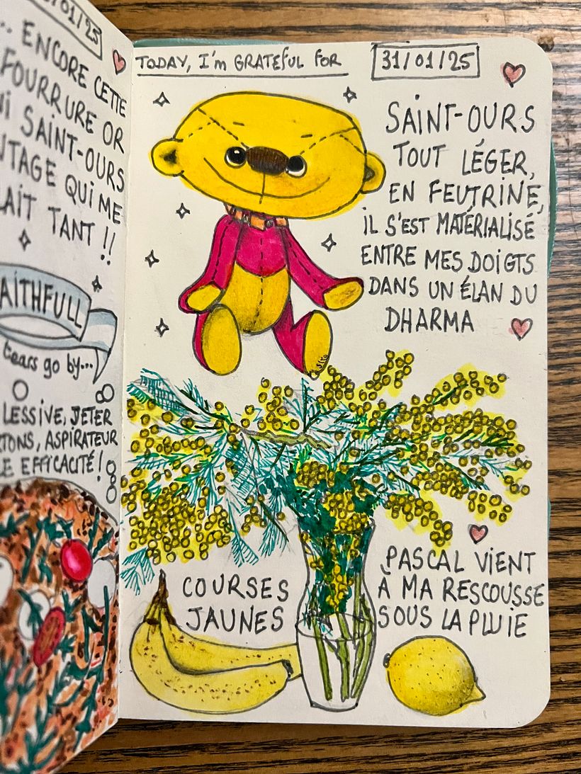 Carnet de gratitude : January 2025 sketchbook 1