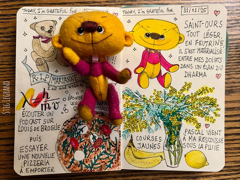 Carnet de gratitude : January 2025 sketchbook 1