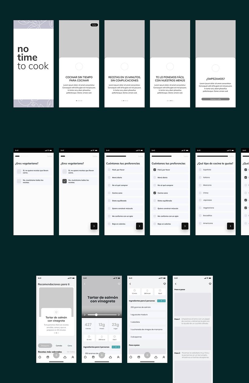 Aplicación No Time to Cook y web responsive 1