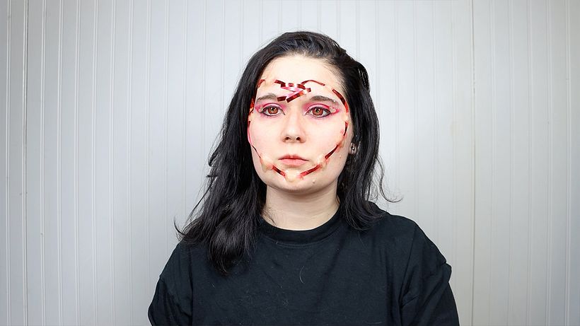 Heart Makeup Tutorial 13