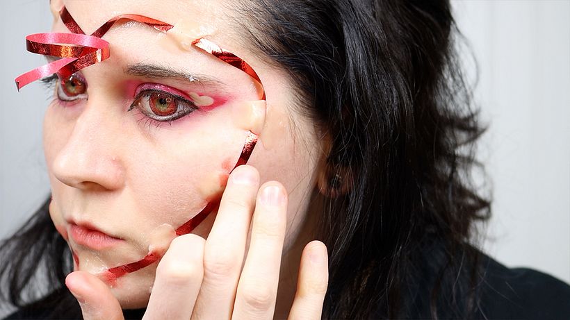 Heart Makeup Tutorial 12