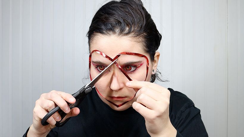 Heart Makeup Tutorial 9