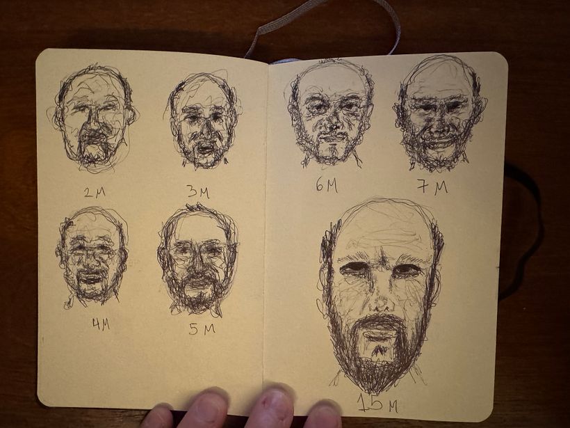 Sketchbook Bic ballonpoint 1