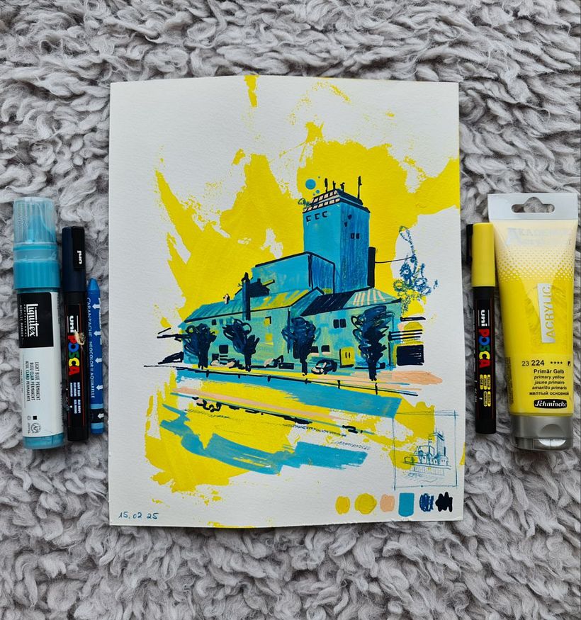 Urban Sketching in Mixed Media 2