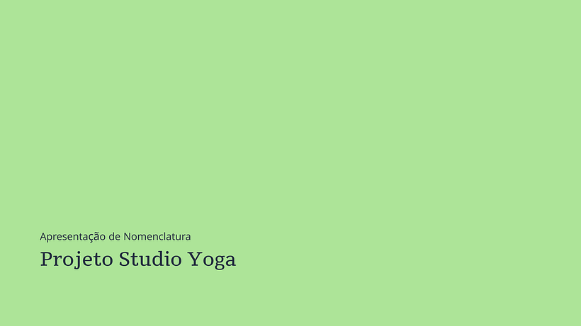 Projeto Studio Yoga 1