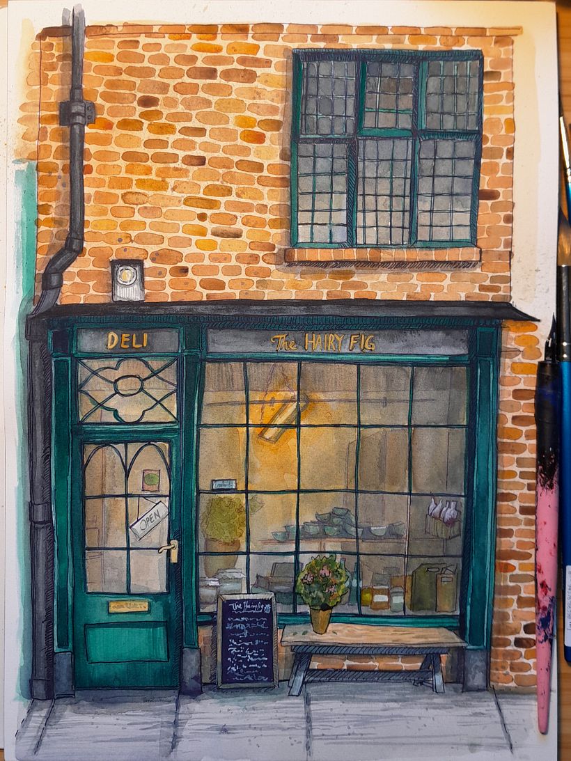 My project for course: Illustrating Charming Scenes with Watercolor and Ink 11