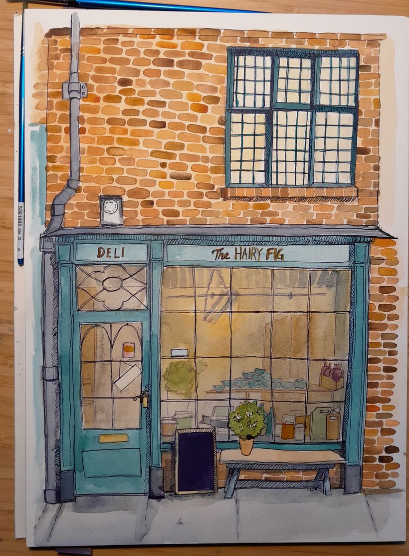 My project for course: Illustrating Charming Scenes with Watercolor and Ink 5