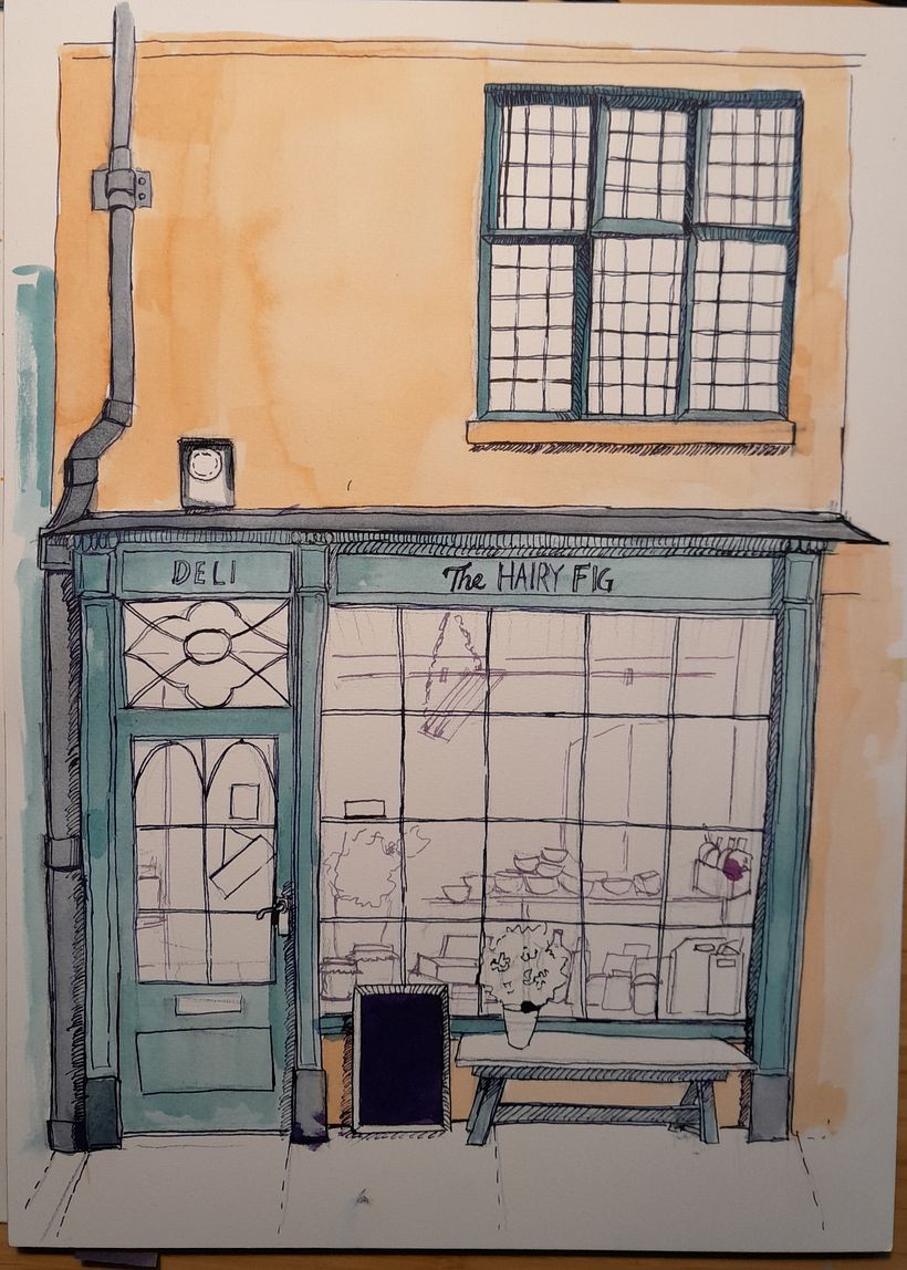 My project for course: Illustrating Charming Scenes with Watercolor and Ink 4
