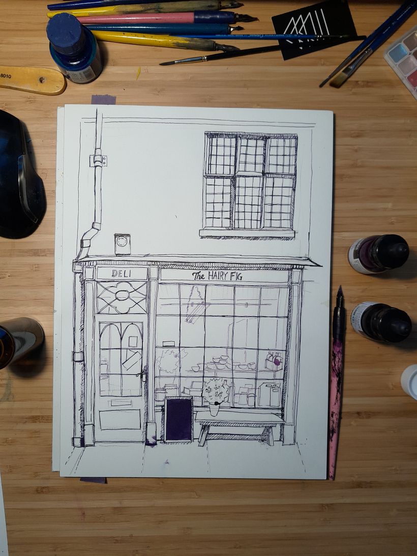 My project for course: Illustrating Charming Scenes with Watercolor and Ink 3