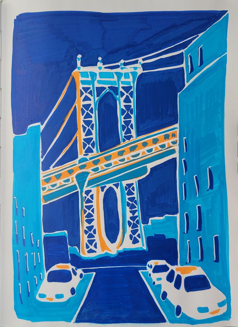 Erste Versuche mit Acyrlmarkern 1