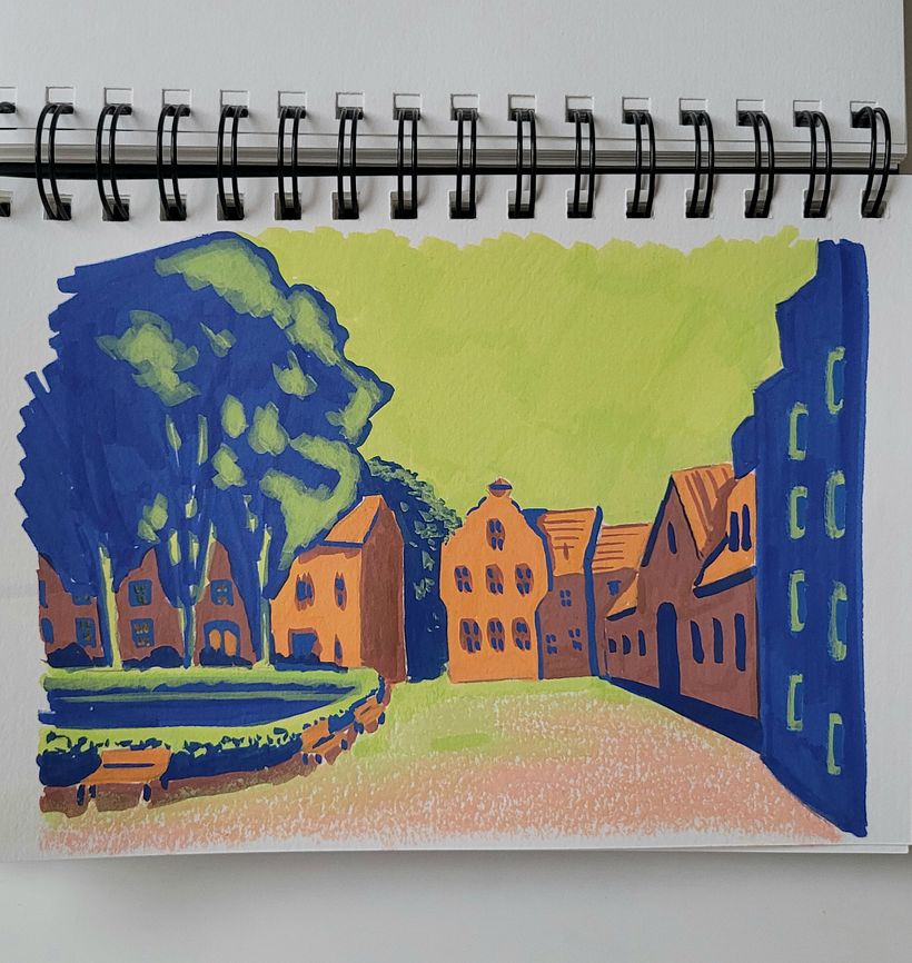 Erste Versuche mit Acyrlmarkern 1