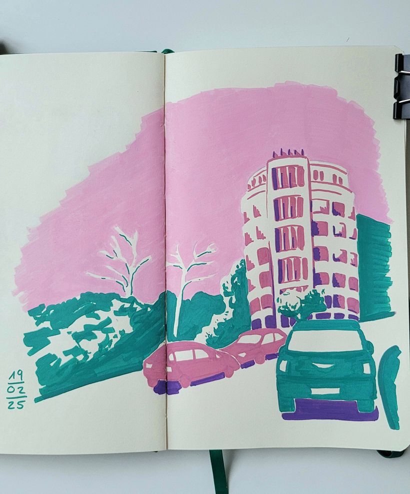 Erste Versuche mit Acyrlmarkern 1