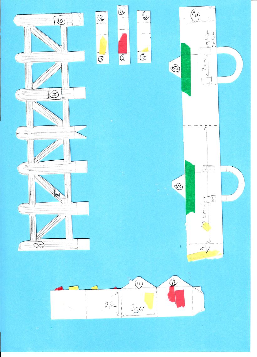 maquette scannée du panier de fleurs