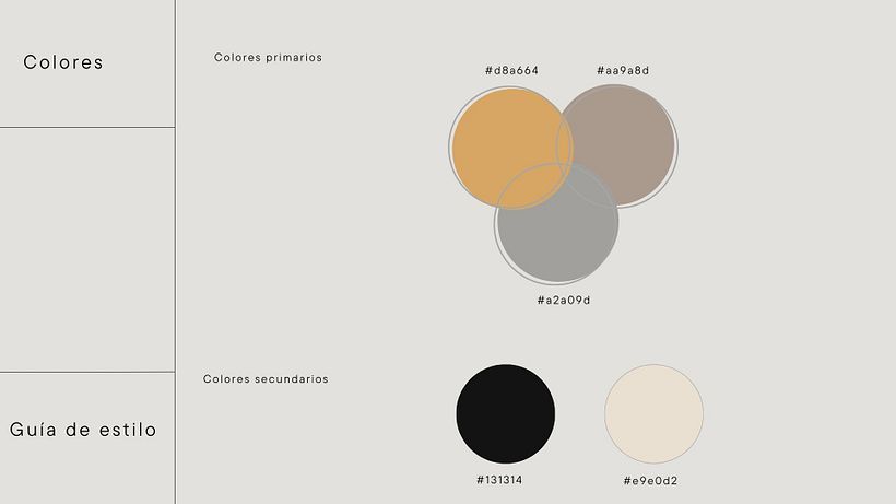 Guía de estilo y sitio web Sensa Skin Studio 1