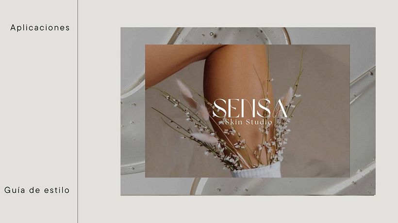 Guía de estilo y sitio web Sensa Skin Studio 1