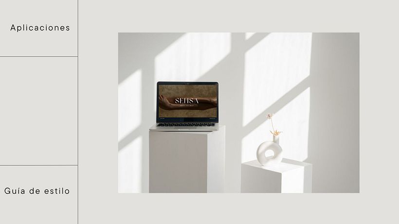 Guía de estilo y sitio web Sensa Skin Studio 4