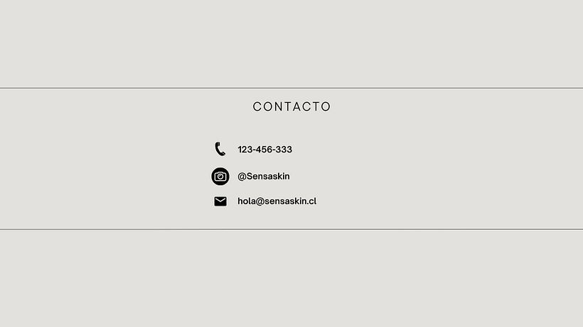 Guía de estilo y sitio web Sensa Skin Studio 1