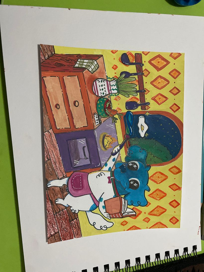 Gouache: pinta mundos naturales imaginarios 1