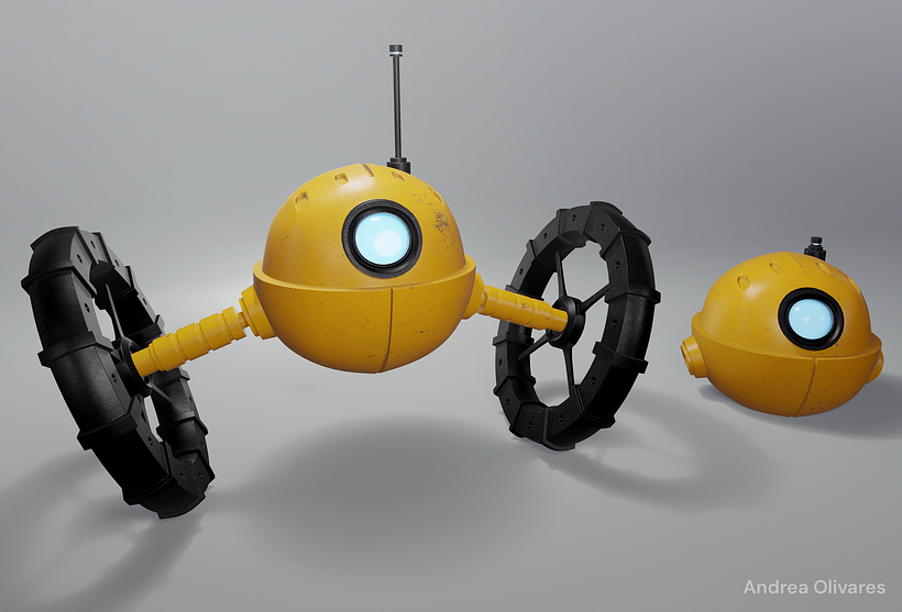 Hard Surface 3D Robot 1