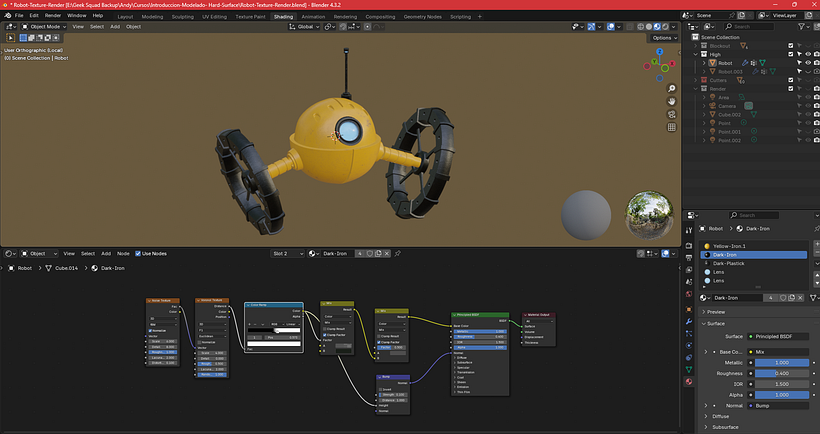 Hard Surface 3D Robot 1