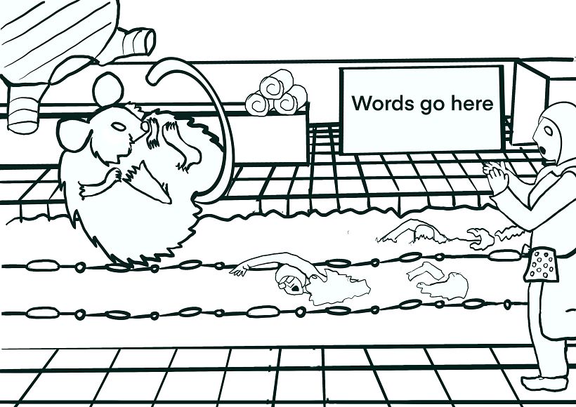 Morty Mouse takes a dip 1
