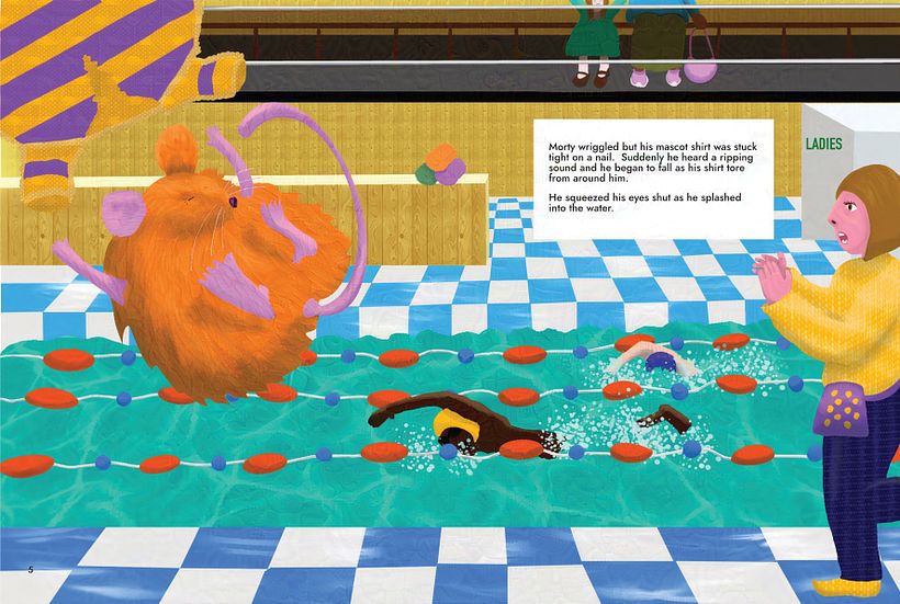 Morty Mouse takes a dip 1