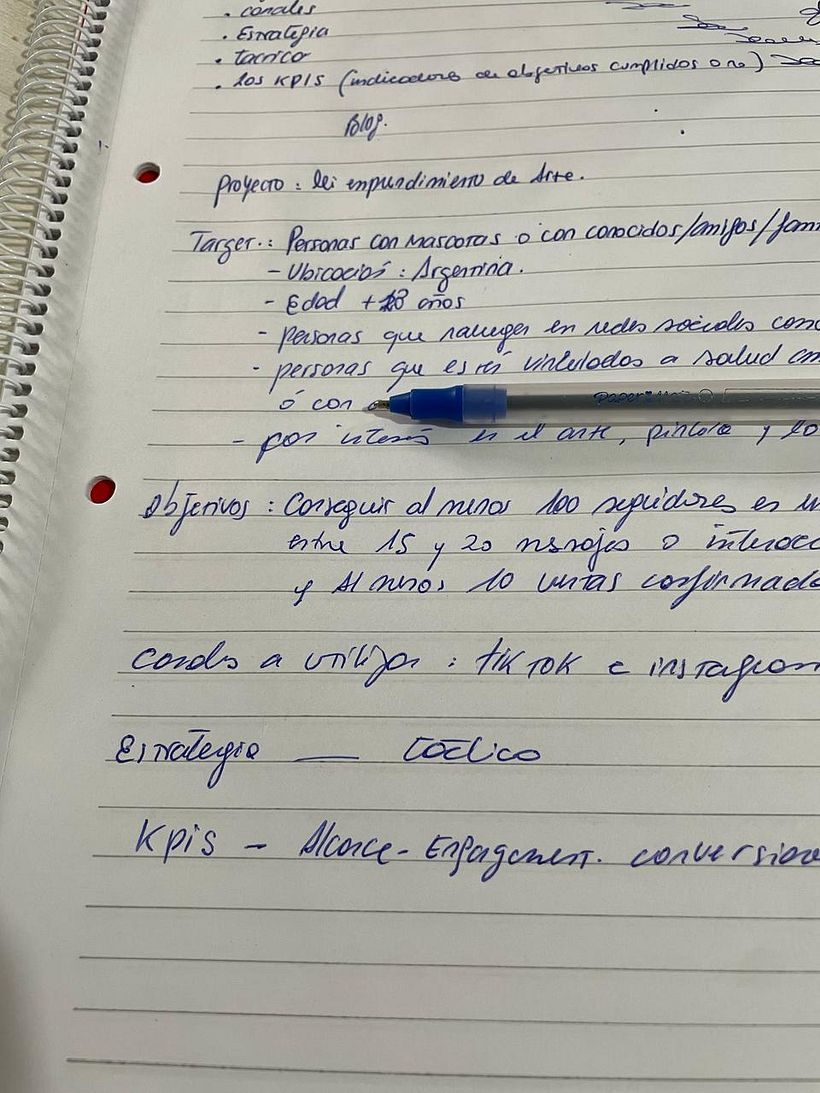 Plan básico de acción para emprendimiento de arte 1